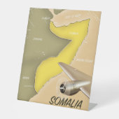 Signe De Table carte illustrée de la Somalie (Recto)