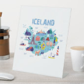 Signe De Table Carte Islande (In SItu)