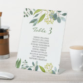 Signe De Table Carte mariage verdoyante feuillage (In SItu)