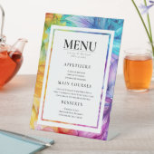 Signe De Table Carte MENU Ethereal Bloom (In SItu)