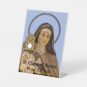 Signe De Table Carte Saint Clare Assisi