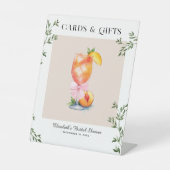 Signe De Table Cartes Cadeaux de Fiançailles Bikinis & Bellinis à (Recto)