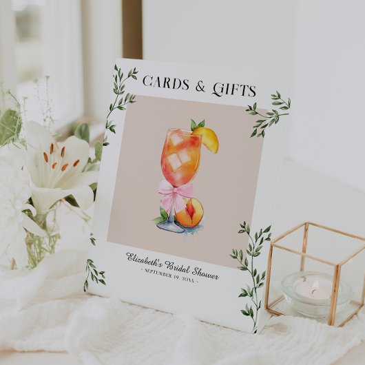 Signe De Table Cartes Cadeaux de Fiançailles Bikinis & Bellinis à