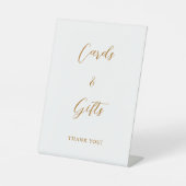 Signe De Table Cartes cadeaux en écriture dorée (Recto)