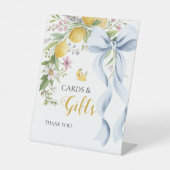 Signe De Table Cartes & Cadeaux Mariage Main Squeeze Lemon (Recto)