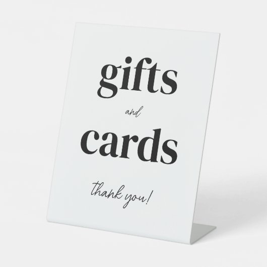 Signe De Table Cartes & Cadeaux Merci N'importe quel événement (Recto)