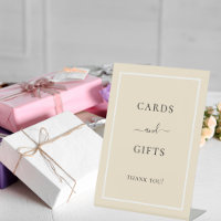 Cartes cadeaux or fête beige crème