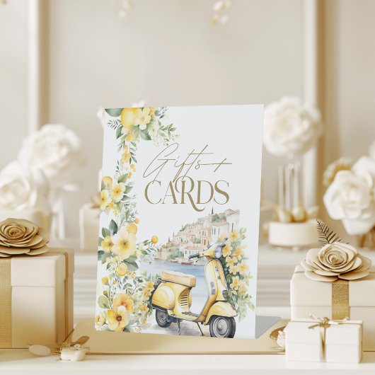 Signe De Table Cartes Cadeaux Positano Amalfi Vespa Fête des mari