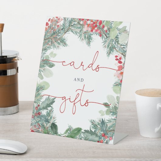 Signe De Table Cartes de douche et cadeaux Noël vert (In SItu)