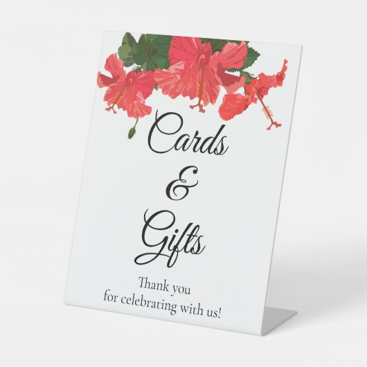Signe De Table Cartes de Mariage & Cadeaux Signez avec des fleurs (Recto)