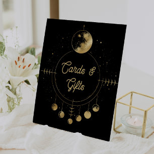 Signe De Table Cartes de mariage et cadeaux Lune d'Or Céleste Noi