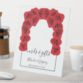 Signe De Table Cartes de mariage et cadeaux Red Roses (In SItu)
