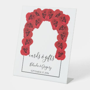 Signe De Table Cartes de mariage et cadeaux Red Roses