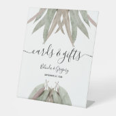 Signe De Table Cartes de mariage et cadeaux Rustiques Eucalyptus  (Recto)