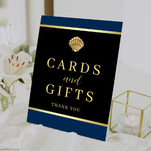 Signe De Table Cartes de mariage et cadeaux sur le thème nautique