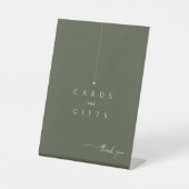 Signe De Table Cartes de Mariage SimpleCadeaux Moss Green ID1046 (Recto)