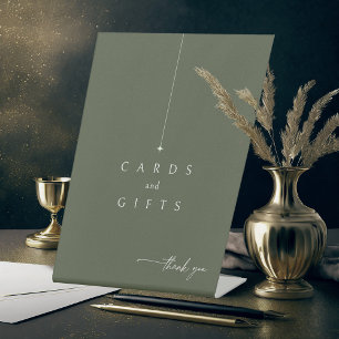 Signe De Table Cartes de Mariage SimpleCadeaux Moss Green ID1046