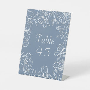 Signe De Table Cartes de Numéro de Table de Mariage Élégantes aux