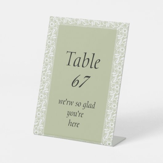 Signe De Table Cartes de placement pliées pour mariage classique (Recto)