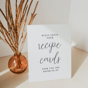Signe De Table Cartes de recettes de calligraphie rustique ici