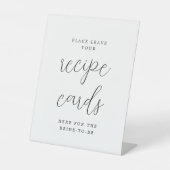 Signe De Table Cartes de recettes de calligraphie rustique ici (Recto)