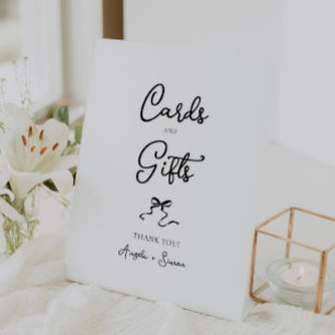 Signe De Table Cartes et cadeaux à main dessinés