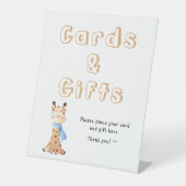 Signe De Table Cartes et cadeaux adorables pour bébé (Recto)