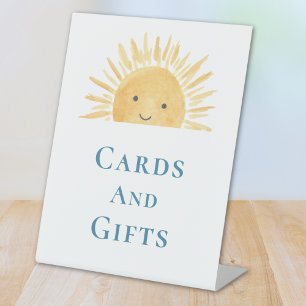 Signe De Table Cartes Et Cadeaux Baby shower À Thème Soleil