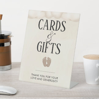 Signe De Table Cartes et cadeaux Bébé brasse Baby shower Signal