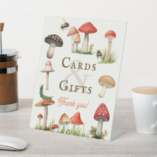 Signe De Table Cartes et Cadeaux Bébé Champignon Joyeux Petit