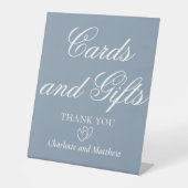 Signe De Table Cartes Et Cadeaux Chic Moderne Dusty Mariage (Recto)