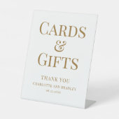 Signe De Table Cartes Et Cadeaux Chic Moderne Mariage Événement (Recto)