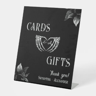 Signe De Table Cartes et cadeaux Coeur gothique Whimsigoth Mariag