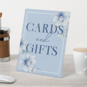 Signe De Table Cartes et cadeaux d'aquarelle bleu (In SItu)