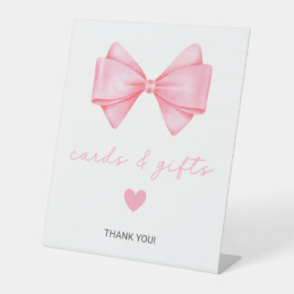 Signe De Table Cartes et cadeaux de Baby shower de la corbeille r