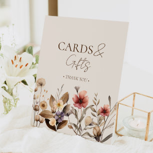 Signe De Table Cartes et cadeaux de Baby shower Floral Aquarelle
