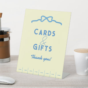 Signe De Table Cartes et Cadeaux de Baby Shower Little Baby Butte