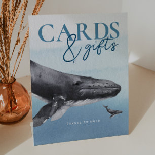 Signe De Table Cartes et cadeaux de Baby shower Rustic Ocean mode