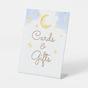 Signe De Table Cartes et cadeaux de Baby Shower Stars