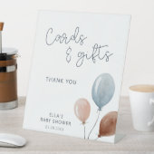 Signe De Table Cartes et cadeaux de ballons d'aquarelle (In SItu)