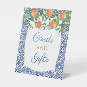 Signe De Table Cartes et Cadeaux de douche pour Vergers d'Orange