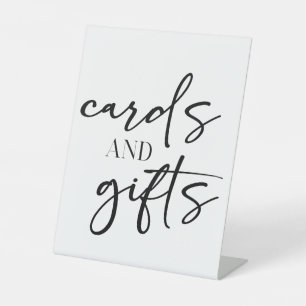 Signe De Table Cartes et Cadeaux de Fête de Bébé à l'Écriture Sim