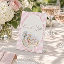 Cartes et Cadeaux de Fête de Fiançailles Tea Party