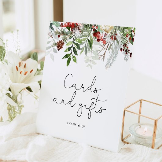 Signe De Table Cartes et cadeaux de fete de mariage Evergreen