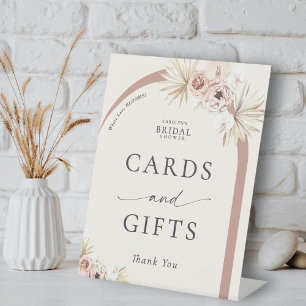 Signe De Table Cartes et cadeaux de Fête des mariées Boho Floral