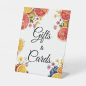Signe De Table Cartes et cadeaux de Fête des mariées Citrus (Recto)