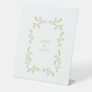 Signe De Table Cartes et cadeaux de Fête des mariées Fleur sauvag