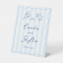 Cartes et Cadeaux de la Mer aux Rayures Modernes D