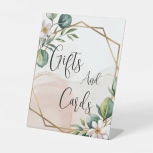 Signe De Table Cartes et cadeaux de mariage à la gouache Eucalypt