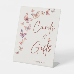 Signe De Table Cartes et cadeaux de mariage bohème papillon